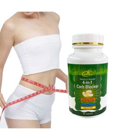 Winstown 4in1 Carb Blocker Pill,White Kidney Bean Extract,60 Counts