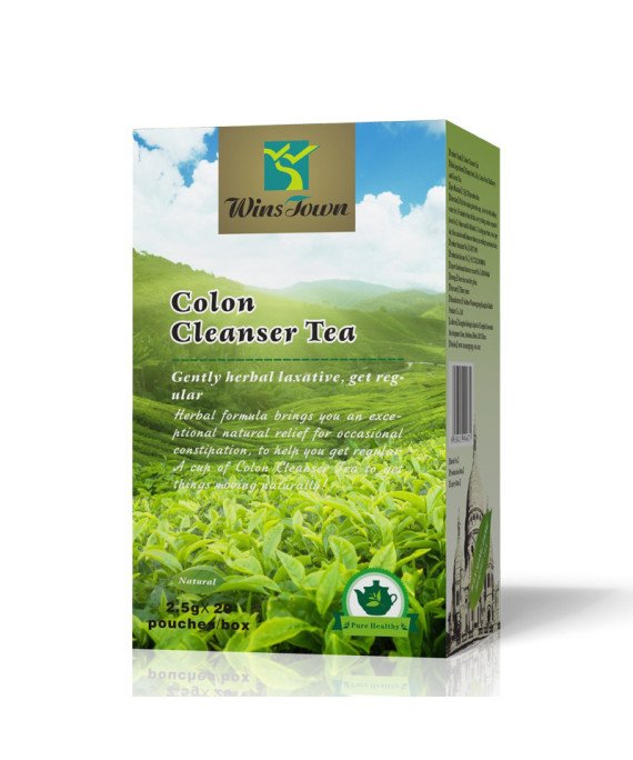 Wins Town Colon Cleanse Tea, Gentle Herbal Laxative, Relieve Constipation, 20 Tea bags