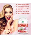 Cranberry Tablet with Vitamin C,Support Urinary Tract Health
