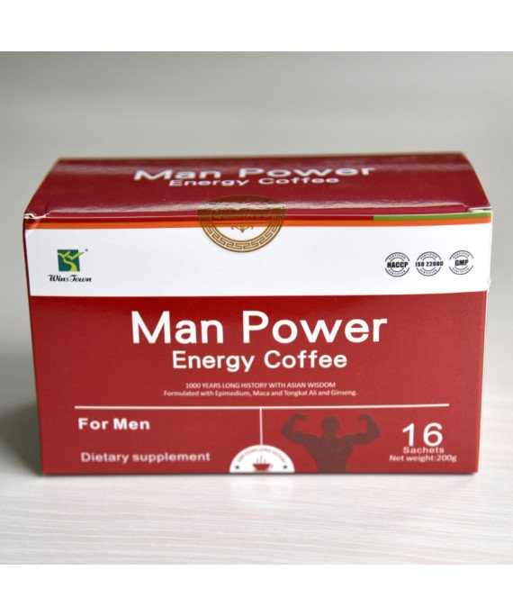 Man Power Energy Coffee with Tongkat Ali,Ginseng,Maca,Epimedium Herbs,200g