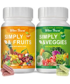 WINSTOWN SIMPLY FRUITS & VEGGIES 90 Capsules 2-Pack