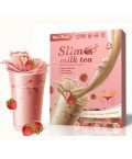 Slim Milk Tea,Weight Loss Slimming Herb Milk Tea,Strawberry Flavor