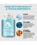 Hair Skin and Nails Vitamins,60 Vegan Gummies