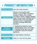 Hair Skin and Nails Vitamins,60 Vegan Gummies