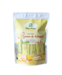 Lemon Ginger Tea Support Healthy Digestion,15 Herbal Tea Bags