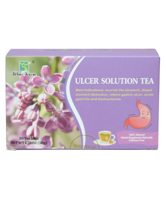 Wins Town Ulcer Solution Tea,Dispel Stomach Distension,Acute Gastritis and Stomach Ache,20 Herbal Tea Bags