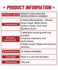 Weight Gain Creatine Monohydrate Gummies 4g 35 Count